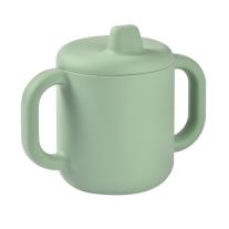 Силиконова чаша за обучение BEABA, Sage Green
