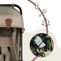 Магнитни клипсове за количка и столче за кола Sipo Кафяв