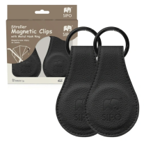 Магнитни клипсове за количка и столче за кола Sipo Черен
