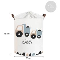 Кошница за съхранение на играчки, Sipo 43 L, камиони 