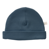 Fresk: Бебешка шапка 0+месеца от 100% органичен памук Indigo blue