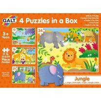 Galt Toys, 4 пъзела в кутия, Джунгла