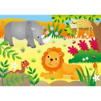 Galt Toys, 4 пъзела в кутия, Джунгла