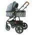 Lorelli Детска количка LORA с кош за новородено Grey LIGHTHOUSE