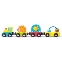 Детско влакче, с вагончета с различни активности Woody 