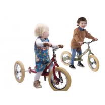 Trybike Винтидж Триколка, която се превръща в колело за баланс Червена - Red Vintage