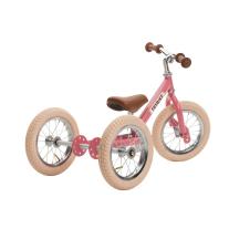 Trybike Винтидж Триколка, която се превръща в колело за баланс Винтидж Розово