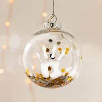 Коледна топка Christmas Ball BABY ART прозрачна