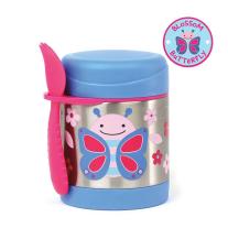 Skip Hop Контейнер за храна от неръждаема стомана Zoo- пеперудка
