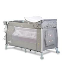 Cangaroo Кошара за спане и игра на 2 нива ISLEEP сив меланж