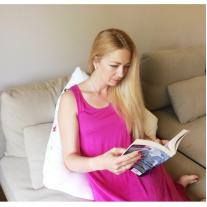 Barbabebe Комплект възглавница за бременност и кърмене и калъфка - бяла (BM9000_BM9001)