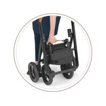 NEONATO PURO Комбинирана количка 2в1 BROWN/FUCHSIA 