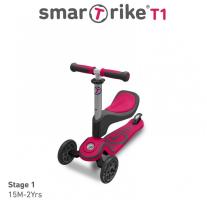 smarTrike Детски скутер Т1, розов