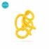 Matchstick Monkey Mini Monkey Teether чесалка с апликатор -Yellow