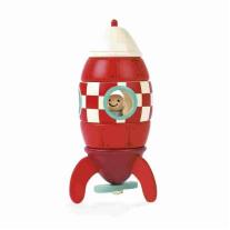 Janod - Дървена играчка - Магнитна ракета