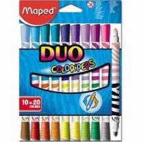 Maped Флумастери Color Peps Duo, 10+10 цвята