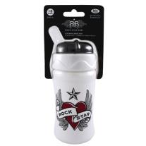 Rock Star Baby чаша- бутилка със сламка 340ml Heart & Wings