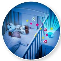 Sophie la Giraffe: Кадифена Софи с осветление и приспивна мелодия