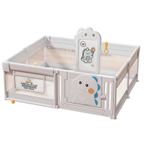 Ограда за игра Sonne DinoBox с баскетболен кош и магнитна дъска