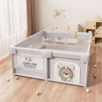 Бебешка кошара с мече SONNE AstroCub PlayZone 150x180