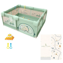 Бебешка кошара със зелен дизайн SONNE ZoomieBox 120x120