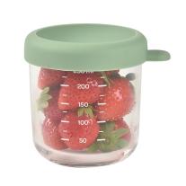 Стъклен контейнер за съхранение 250 мл, Beaba, Sage green