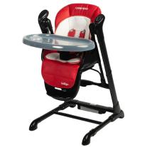 Столче за хранене и люлка 2 в 1 Caretero - Indigo Black, червено