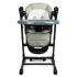 Столче за хранене и люлка 2 в 1 Caretero - Indigo Black, сиво