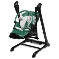 Столче за хранене и люлка 2 в 1 Caretero - Indigo Black, зелено