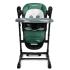 Столче за хранене и люлка 2 в 1 Caretero - Indigo Black, зелено