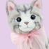 Плюшено коте с панделка Бела 23 см Studio Pets