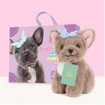 Плюшено куче Френски булдог с куфарче Studio Pets Биби