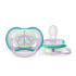 Светещи в тъмното ортодонтични залъгалки Philips Avent Ultra Air Night 0-6м с декорация Пеперуда и надпис Dreams