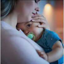 Светещи в тъмното ортодонтични залъгалки Philips Avent Ultra Air Night 6-18м розови с декорация Звезда и надпис Dreams