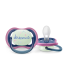 Светещи в тъмното ортодонтични залъгалки Philips Avent Ultra Air Night 6-18м розови с декорация Звезда и надпис Dreams