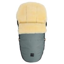Термочувал за детска количка с овча вълна Kaiser, Love the Nature, Slit Green