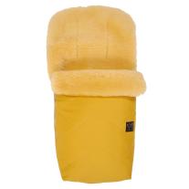 Термочувал за детска количка с овча вълна Kaiser, Natura, Mustard Yellow