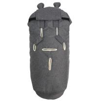 Термочувал за детска количка с овча вълна Kaiser, XL Ears Wool, Anthracite Melange