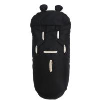 Термочувал за детска количка с овча вълна Kaiser, XL Ears Wool, Black