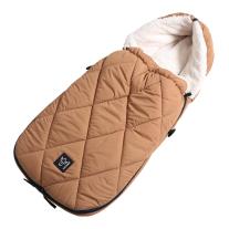 Термочувал за детска количка с овча вълна Kaiser, XL Too, Camel/Creme