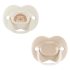 Ортодонтични залъгалки Tommee Tippee ANY TIME 0-6м, бежово и крем с декор Таралеж, в кутия за стерилизиране