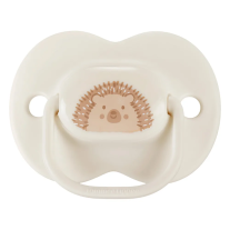 Ортодонтични залъгалки Tommee Tippee ANY TIME 0-6м, бежово и крем с декор Таралеж, в кутия за стерилизиране