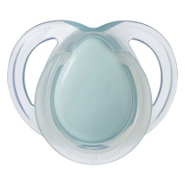 Ортодонтични залъгалки Tommee Tippee NIGHT TIME, 0-6м, оранжева и зелена с декор луна, в кутия за стерилизиране