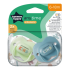 Ортодонтични залъгалки Tommee Tippee ANY TIME 6-18м, синя и зелена с декор KIND, в кутия за стерилизиране