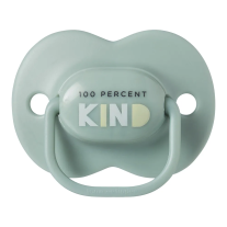 Ортодонтични залъгалки Tommee Tippee ANY TIME 6-18м, бежова и зелена с декор KIND, в кутия за стерилизиране