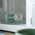 Ортодонтични залъгалки Tommee Tippee ANY TIME 6-18м, бежова и зелена с декор KIND, в кутия за стерилизиране