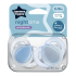 Ортодонтични залъгалки Tommee Tippee NIGHT TIME 6-18м, в синьо, в кутия за стерилизиране