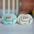Ортодонтични залъгалки Tommee Tippee ANY TIME 0-6м бежова и синя с декор KIND в кутия за стерилизиране