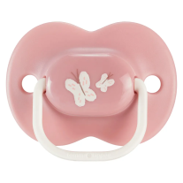 Ортодонтични залъгалки Tommee Tippee ANY TIME 18-36м, пастелно и розово с декор Пеперуда, в кутия за стерилизиране