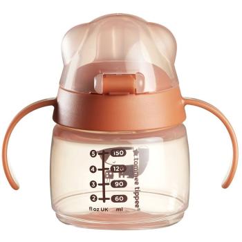 Неразливаща се чаша с мек накрайник и дръжки Tommee Tippee Soft Spout Bacshield Розова